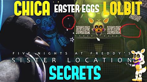 Chica And Lolbit Fnaf Sister Location Easter Eggs Youtube