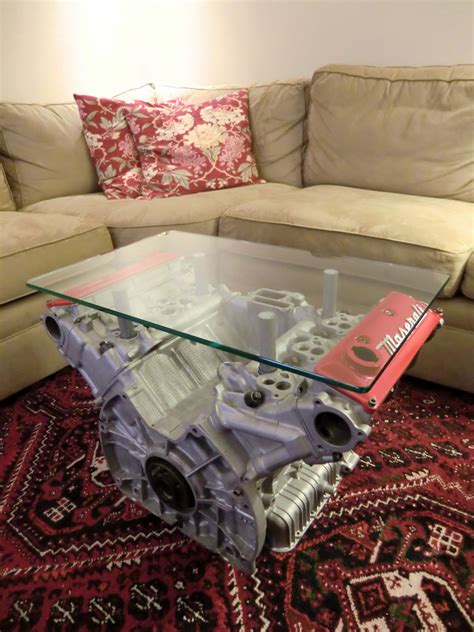 Tamerlanes Thoughts Engine Block Coffee Table Complete