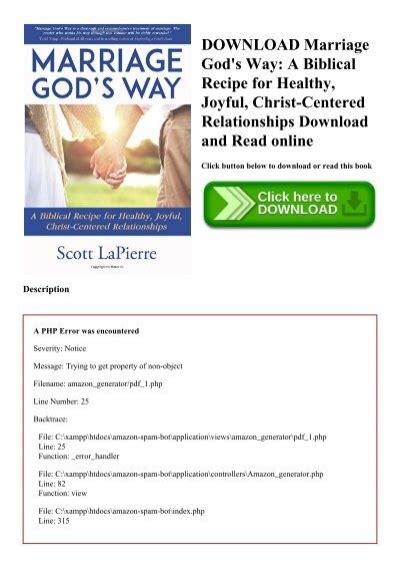 Download Marriage Gods Way A Biblical Recipe For Healthy Joyful Christ