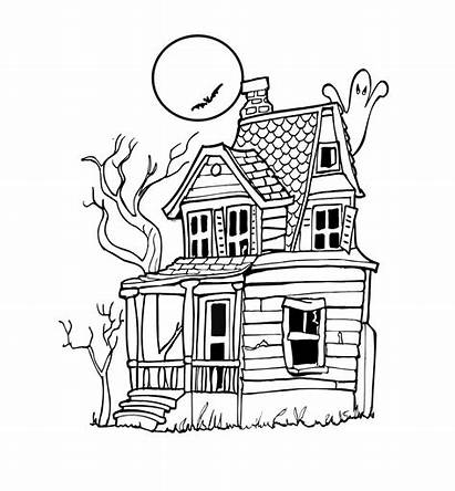 Castle Coloring Pages Printable Haunted Getcolorings