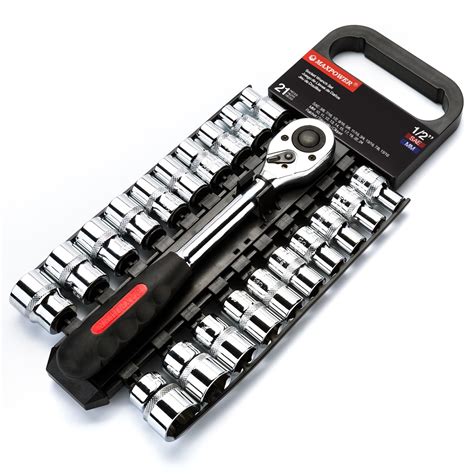 Maxpower 21 Piece 12 Inch Drive Socket Wrench Set