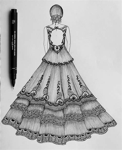 Fashion drawings for girls casual dresses compilation. Dress Drawing on Behance