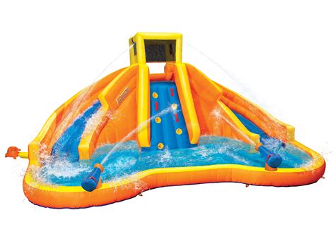 Banzai Twin Falls Lagoon Giant Inflatable Water Park Bounce House Two