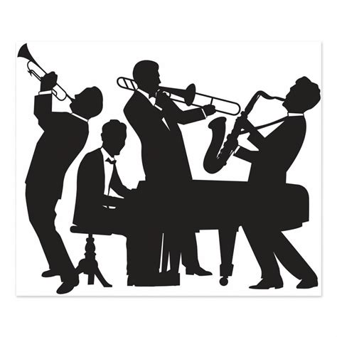 20's Great Gatsby Jazz Band Insta-Mural Scene Setter | 1920's Great