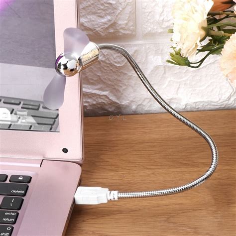 Safe Low Power Energy Saving Flexible Mini USB Cooling Fan For Notebook Laptop Computer USB