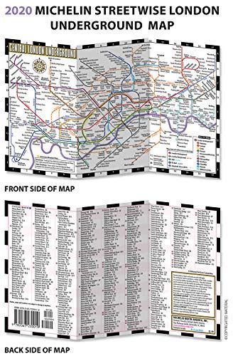 Streetwise London Underground Map Laminated Map Of The London