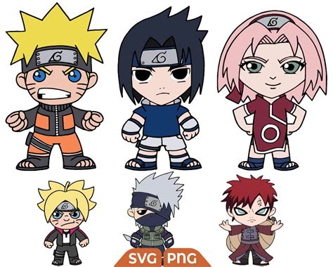 Naruto Uzumaki Svg Naruto Chibi Svg Naruto Babies Svg Anime Svg