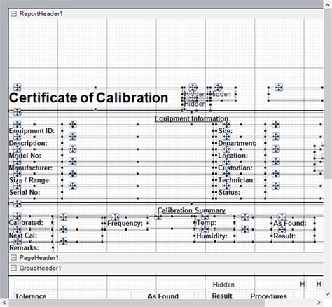 Custom Certificate Calibration Control