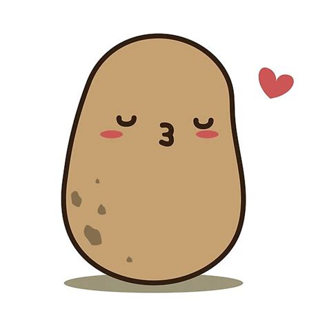 Kissing Potato Poster By Clgtart Redbubble
