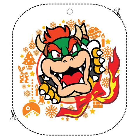 Mario Bros Bowser Logo Clip Art Library
