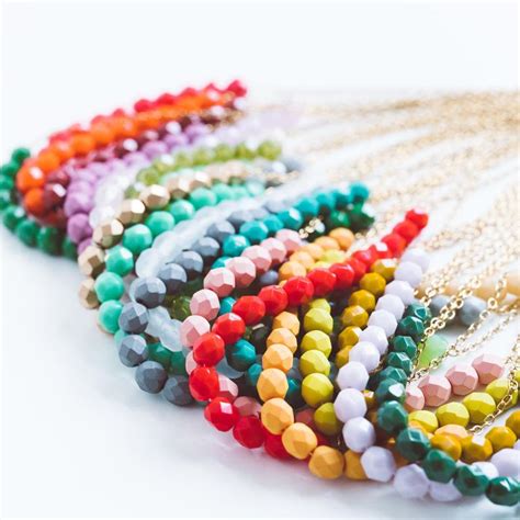 Colorful Bead Necklace Nest Pretty Things