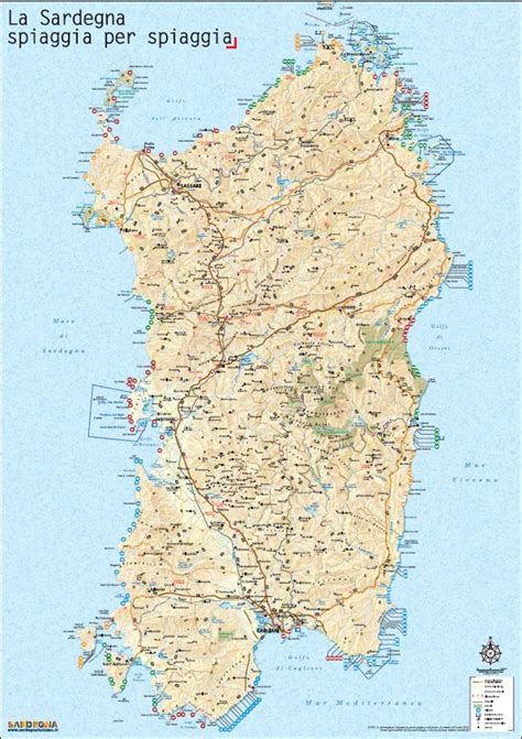 Cartina Sardegna Nord Ovest Spiagge Cartina