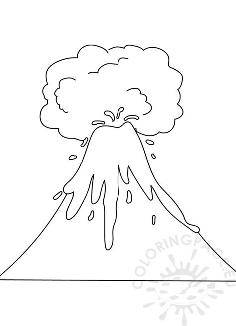 Pre k coloring sheets printable 2464. Volcano Coloring Pages Preschool - Coloring Page