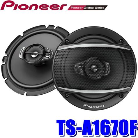 Pioneer A Series Flush Mount Car Speaker Coaxial 3 Way Ts A1670f