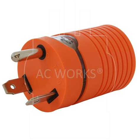 Ac Works® Generator Adapter Rv 30a Tt 30p To L5 30r 30a Locking