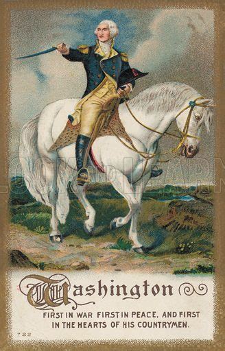 George Washington On A White Horse Stock Image Look And Learn