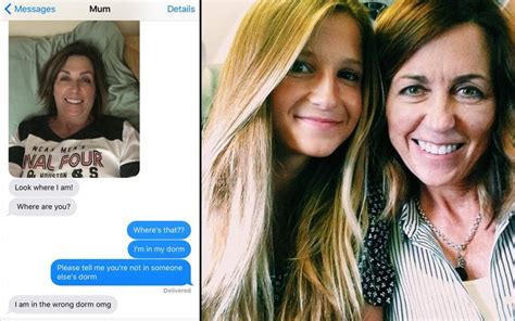 Mothers Surprise Selfie Mistake At Daughters College Goes Viral
