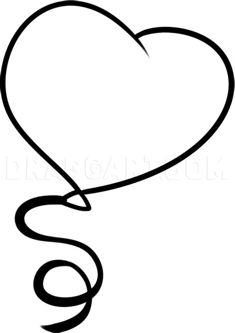 How To Draw A Valentine Balloon By Dawn