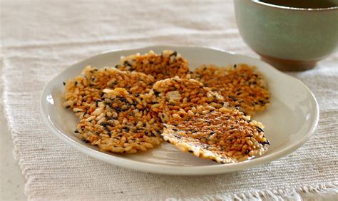 5 MIN Homemade Senbei Rice Crackers Microwave Japanese Snack Recipe