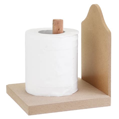 Toilet Loo Wooden Roll Paper Holder Bathroom Wall Mounted Roll Storage