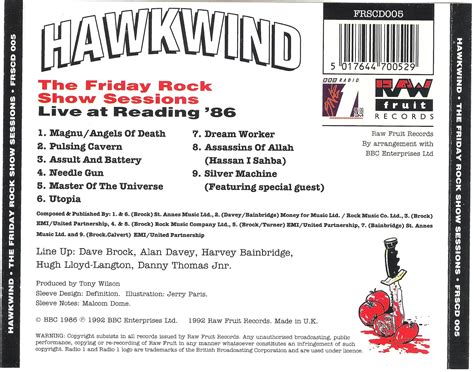 Hawkwind The Friday Rock Show Sessions 1992 Live Reading Festival