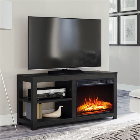 Mainstays 2 Shelf Media Fireplace Tv Stand For Flat Panel Tvs Up To 60