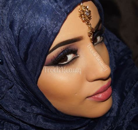 Safiyah Tasneem Fff Blue And Purple Makeup Look