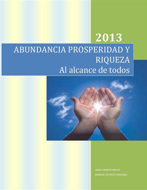 Abundancia Prosperidad Riqueza By Optometria Y Superacion Issuu