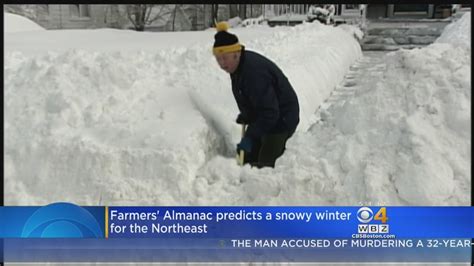 Farmers Almanac Predicts Plenty Of Cold Snow For Northeast This