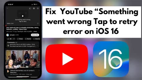 How To Fix Youtube Something Went Wrong Tap To Retry Error On Iphone Or Ipad Iphone Wired