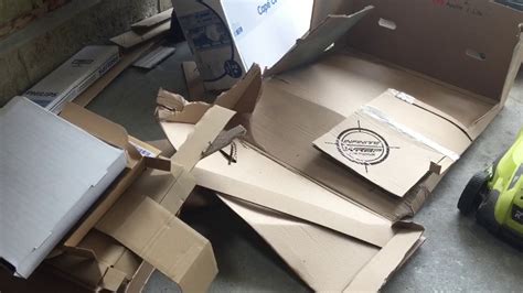 How To Cut Cardboard Boxes Youtube