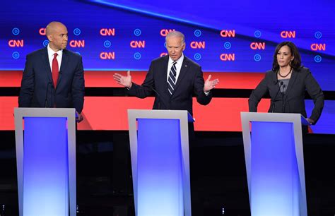 Scenes From The Second Round Of Democratic Presidential Debates In