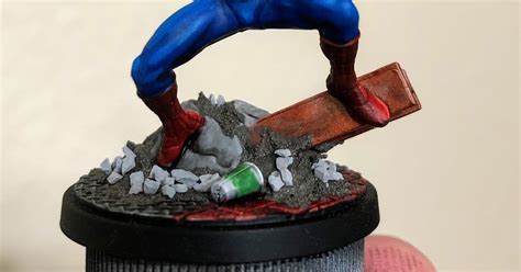 Painting Poorly: Marvel: Crisis Protocol - Spider-Man, Peter Parker