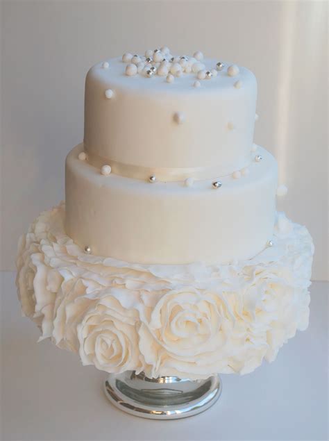 white gorgeous rose frills wedding cake wedding cake topper acrylic ivory wedding cake dream