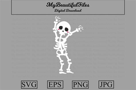 Skeleton Svg Cute Halloween Svg Eps Png And 844598
