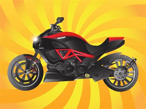 Free 21 Amazing Motorcycle Vector Graphic 3d Designs