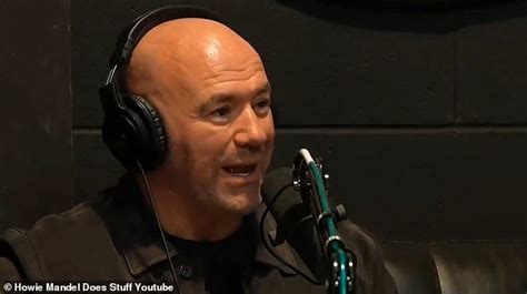 watch the bizarre moment ufc chief dana white storms off howie mandel s show after host spent 30