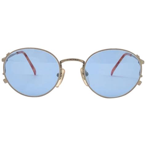 New Jean Paul Gaultier 55 3178 Oval Matte Sunglasses 1990s Made In Japan For Sale At 1stdibs