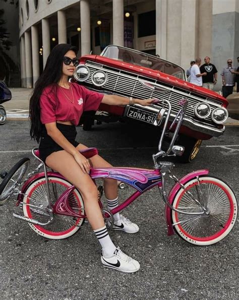 Lowrider Bike Mexican American Chicano Art Car Girl Lowriders