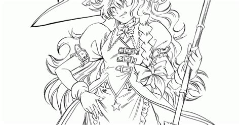 Kids Page Anime Witch Coloring Pages
