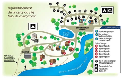 Carte Du Site Chalet Et Camping Site Map Chalet And Camping Petit