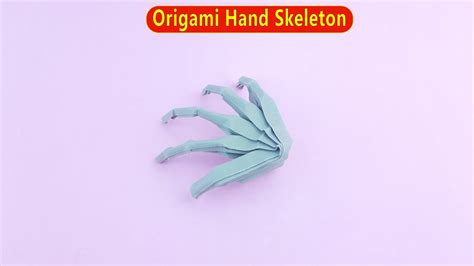Origami Hand Skeleton Easy Paper Crafts Youtube