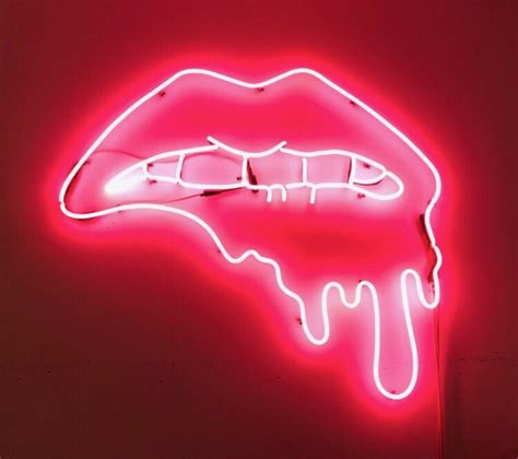 Pink neon sign tout rose neon aesthetic aesthetic pastel pink aesthetic bedroom led licht everything pink pink walls vintage design. freshvibezz | Neon lips, Pink neon sign, Neon signs