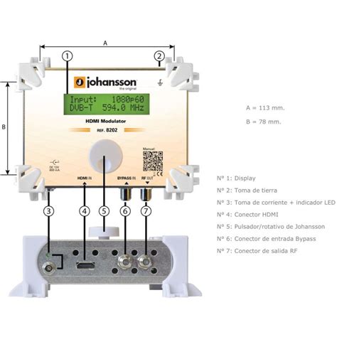 Johansson 8202 Hdmi To Dvb T Dvb C Dmb T And Atsc Modulator