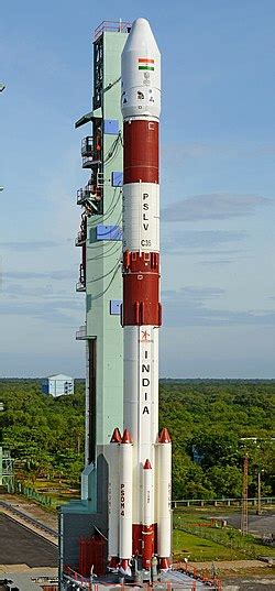 The standard g version, first flown operationally in 1997, stands 44.4 meters tall and weighs 295 metric tons at liftoff. PSLV - Wikipedia