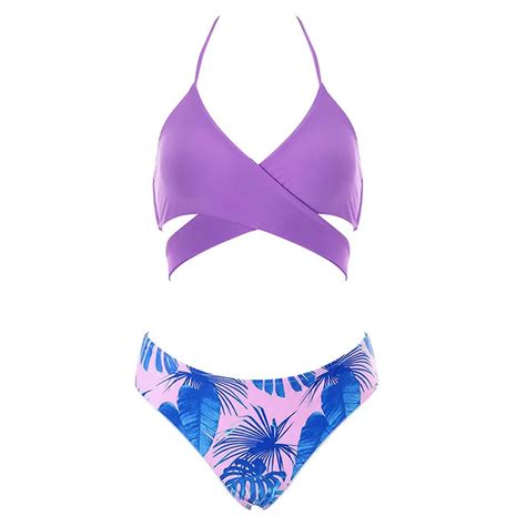 New Style 2015 Sexy Bikini Womens Bandage Set Padded Bra Swimsuit