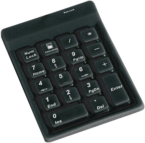 Keysonic 12523 Numeric Keypad Usb Black At Reichelt Elektronik