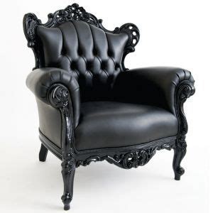 Avawing queen throne chairs for 2,retro armless sofa chair for bedroom living room,deep seat chair with sturdy wood legs (2, red) 4.4 out of 5 stars 178 $399.99 $ 399. Baroque Queen Armchair Black | Gothic decor bedroom, Goth ...