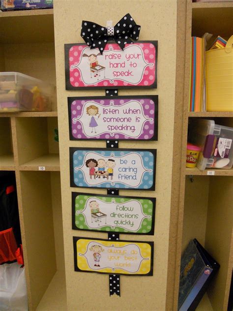 Preschool Classroom Rules Crayons Paper Kindergarten Rules And