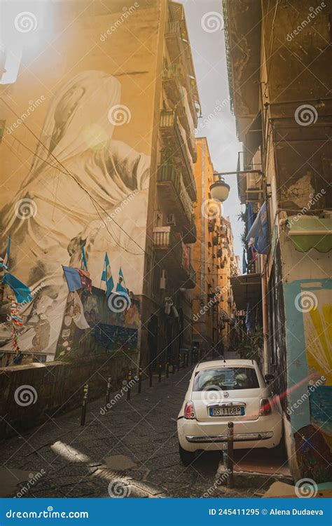 The Old Ancient District Of Naples Quartieri Spagnoli Slums Old